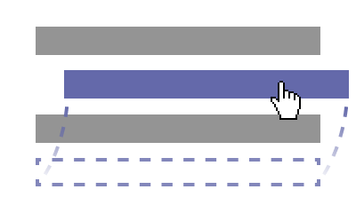 Dragging movements example